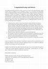 Research paper thumbnail of Computational Ecology and Software Computational Ecology and Software The role of aerosols to increase rainfall in the regions with less intensity rain: A modeling study Evaluation of land use/land cover changes in Mekelle City, Ethiopia using Remote Sensing and GIS