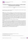 Research paper thumbnail of Prevalência de Staphylococcus aureus resistente à oxacilina isolado em profissionais de enfermagem