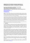 Research paper thumbnail of Making Sense of E-Commerce Customers Awareness in a Developing Country Context: A Framework for Evaluation Making Sense of E-Commerce Customers Awareness in a Developing Country Context: A Framework for Evaluation