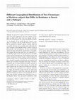 Research paper thumbnail of Different Geographical Distributions of Two Chemotypes of Barbarea vulgaris that Differ in Resistance to Insects and a Pathogen