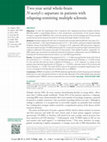 Research paper thumbnail of Two-year serial whole-brain N-acetyl-L-aspartate in patients with relapsing-remitting multiple sclerosis