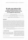 Research paper thumbnail of IR with and without GA