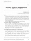 Research paper thumbnail of Intelligence, self-efficacy, and social skills in college students