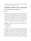 Research paper thumbnail of Aprendizaje, compromiso cívico y juegos serios