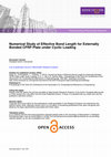 Research paper thumbnail of Numerical Study of Effective Bond Length for Externally Bonded CFRP Plate under Cyclic Loading