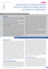 Research paper thumbnail of Assessing the Correlation between Severity of Obstructive Sleep Apnoea and Systemic Hypertension