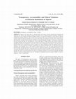 Research paper thumbnail of Transparency, Accountability and Ethical Violations in Financial Institutions in Nigeria