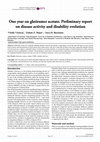 Research paper thumbnail of One year on Glatiramer acetate. Preliminary report on disease activity and disability evolution