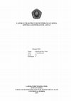 Research paper thumbnail of Laporan praktikum Kinetika saponifikasi etil asetat