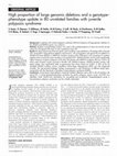 Research paper thumbnail of High proportion of large genomic deletions and a genotype phenotype update in 80 unrelated families with juvenile polyposis syndrome