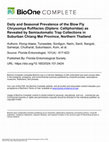 Research paper thumbnail of Daily and Seasonal Prevalence of the Blow Fly Chrysomya Rufifacies (Diptera: Calliphoridae) as Revealed by Semiautomatic Trap Collections in Suburban Chiang Mai Province, Northern Thailand