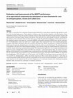 Research paper thumbnail of Evaluation and improvement of the WWTP performance of an agricultural cooperative by adsorption on inert biomaterial: case of orthophosphate, nitrate and sulfate ions