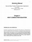 Research paper thumbnail of Chapter 2 HEAT CONDUCTION EQUATION