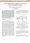 Research paper thumbnail of A 0.82V supply and 23.4 ppm/0C current mirror assisted bandgap reference