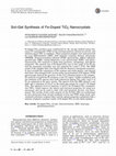 Research paper thumbnail of Sol–Gel Synthesis of Fe-Doped TiO2 Nanocrystals