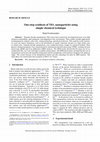 Research paper thumbnail of One-step synthesis of TiO2 nanoparticles using simple chemical technique