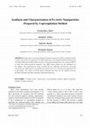 Research paper thumbnail of Synthesis and Characterization of Fe-Al2O3 nanoparticles Prepared by Coprecipitation Method