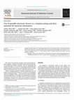 Research paper thumbnail of Use of portable electronic devices in a hospital setting and their potential for bacterial colonization