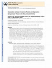 Research paper thumbnail of Association between C-reactive protein and depressive symptoms in women with rheumatoid arthritis