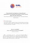 Research paper thumbnail of Experimental investigation on hygrothermal performance of a bio-based wall made of cement mortar filled with date palm fibers