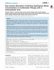 Research paper thumbnail of New Genetic Biomarkers Predicting Azathioprine Blood Concentrations in Combination Therapy with 5-Aminosalicylic Acid