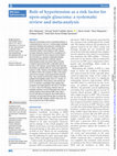 Research paper thumbnail of Role of hypertension as a risk factor for open-angle glaucoma: a systematic review and meta-analysis