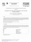 Research paper thumbnail of Investigation on the Effect of Process Parameters in Micro Electrical Discharge Machining