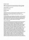 Research paper thumbnail of Survivors living at home , two years post-stroke : the effects of language function , dissatisfactions with services and information on their quality of life