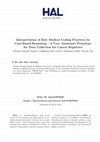 Research paper thumbnail of Interpretation of Best Medical Coding Practices by Case-Based Reasoning—A User Assistance Prototype for Data Collection for Cancer Registries