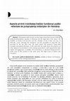 Research paper thumbnail of Aspecte privind mobilitatea inaltilor funccionari publici reflectate de jurisprudenna instannelor din Rommnia (Issues on the Mobility of Senior Civil Servants As Reflected by the Romanian Jurisprudence)