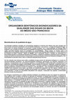 Research paper thumbnail of Organismos bentônicos bioindicadores da qualidade das águas da Bacia do Médio São Francisco