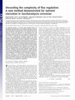 Research paper thumbnail of Unraveling the complexity of flux regulation: A new method demonstrated for nutrient starvation in Saccharomyces cerevisiae