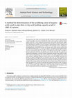 Research paper thumbnail of A method for determination of the acidifying value of organic acids used in pigs diets in the acid binding capacity at pH 4 (ABC-4) system