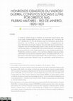 Research paper thumbnail of Honrosos cidadãos ou vadios? Guerra, conflitos sociais e lutas por direitos nas fileiras militares – Rio de Janeiro, 1820-1831