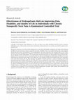 Research paper thumbnail of Effectiveness of Hydrogalvanic Bath on Improving Pain, Disability, and Quality of Life in Individuals with Chronic Nonspecific Neck Pain: A Randomized Controlled Trial