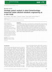 Research paper thumbnail of Strategic patent analysis in plant biotechnology: terpenoid indole alkaloid metabolic engineering as a case study