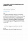 Research paper thumbnail of Whose climate and whose ethics? Conceptions of justice in solar geoengineering modelling