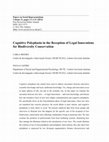 Research paper thumbnail of Cognitive polyphasia in the reception of legal innovations for biodiversity conservation