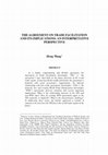 Research paper thumbnail of The Agreement on Trade Facilitation and Its Implications: An Interpretative Perspective