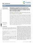 Research paper thumbnail of Phthalimide conjugation turns the AIE-active tetraphenylethylene unit non-emissive: its use in turn-on sensing of hydrazine in solution and the solid- and vapour-phase