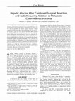 Research paper thumbnail of Hepatic Abscess After Combined Surgical Resection and Radiofrequency Ablation of Metastatic Colon Adenocarcinoma