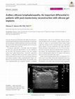 Research paper thumbnail of Axillary silicone lymphadenopathy. An important differential in patients with post‐mastectomy reconstruction with silicone gel implants