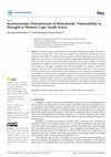 Research paper thumbnail of Socioeconomic Determinants of Households’ Vulnerability to Drought in Western Cape, South Africa