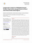 Research paper thumbnail of Comparative Analysis of Multidimensional Well Being of Women in Rural Southern and Northern Region, Nigeria