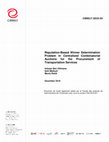 Research paper thumbnail of CIRRELT-2019-59 Reputation-Based Winner Determination Problem in Centralized Combinatorial Auctions for the Procurement of Transportation Services