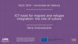 Research paper thumbnail of ICT-tools for migrant and refugee integration : the role of culture