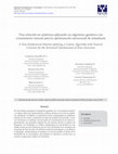 Research paper thumbnail of Una solución no simétrica aplicando un algoritmo genético con cruzamiento natural para la optimización estructural de armaduras