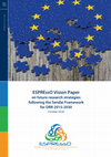 Research paper thumbnail of ESPREssO Vision Paper on future research strategies following the Sendai Framework for DRR 2015-2030