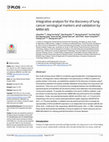 Research paper thumbnail of Integrative analysis for the discovery of lung cancer serological markers and validation by MRM-MS