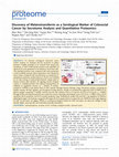 Research paper thumbnail of Discovery of Melanotransferrin as a Serological Marker of Colorectal Cancer by Secretome Analysis and Quantitative Proteomics